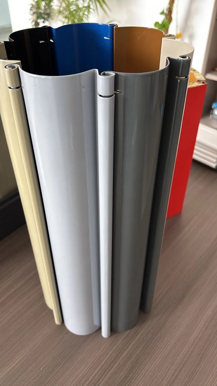 Galvanix shutter slats finished in a range of RAL colours