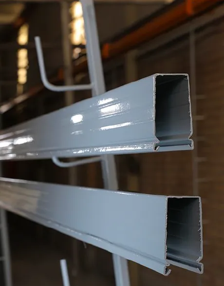 Guide rails ready for installation